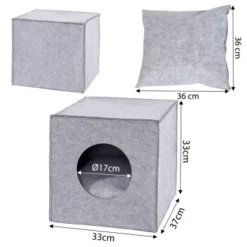 Lionto Katzenhöhle Aus Filz + Kissen - Regalhöhle Hellgrau -Katzen Hundebedarf Geschäft 0036ad3586b9e5b8aa1bb1f52a56e5965826010c 1657087 de DE 2b68111a4f546f7cced3383cb08d3c588e71ff66KPpA0Q