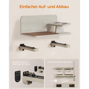 FEANDREA Clickat Katzen-Futterstation Erhöht 2 FEANDREA Clickat Katzen-Futterstation Erhöht – Bild 2