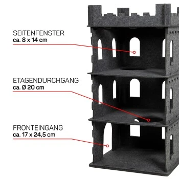Wagner Canadian Cat Company Filz Katzenburg Felty Fort 3 Wagner Canadian Cat Company Filz Katzenburg Felty Fort – Bild 3