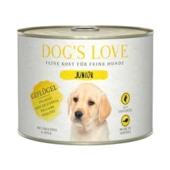 DOG'S LOVE Junior Pute Mit Apfel & Zucchini 6x200 G