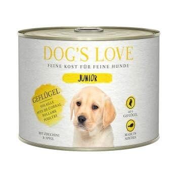 DOG'S LOVE Junior Pute Mit Apfel & Zucchini 6x200 G 1 DOG'S LOVE Junior Pute Mit Apfel & Zucchini 6x200 G