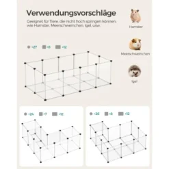 SONGMICS 2er Set XL Freigehege Mit Bodenplatten Weiß -Katzen Hundebedarf Geschäft 1e96bb12b9cee454391b136c46a4097917b11a7f 1651632 de DE d6f610db54a2f13cd8886119a0e6b805135c1a0aDh4ba1