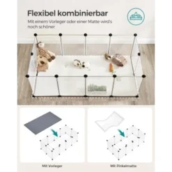 SONGMICS Freigehege Mit Bodenplatten Weiß 1,25 M, 63 Cm, 42 Cm 12 SONGMICS Freigehege Mit Bodenplatten Weiß 1,25 M, 63 Cm, 42 Cm -Katzen Hundebedarf Geschäft 27053a6794702e23a7e0521508d62b3de1e5fd3d 1651633 de DE 7a030dc952610c72d675bd9bf0a3e176a603072fKOSqKm