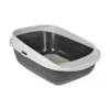 AniOne Katzentoilette High Rim M Dunkelgrau