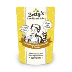 Betty's Landhausküche Frischebeutel Geflügel Pur 12 X 100g Für Katze