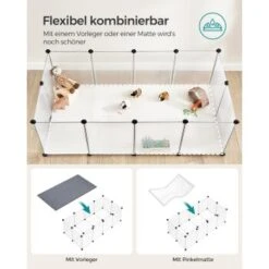 SONGMICS 2er Set XL Freigehege Mit Bodenplatten Weiß -Katzen Hundebedarf Geschäft 3423f3d74af678540e707f238d8e7db240b7c957 1651632 de DE 3990a584894f56e4e49faf976a0bbb535c710ecc9iPSRL