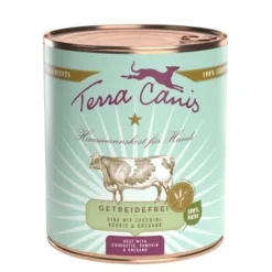 Terra Canis Getreidefrei Adult 6x800g Rind Mit Zucchini, Kürbis & Oregano
