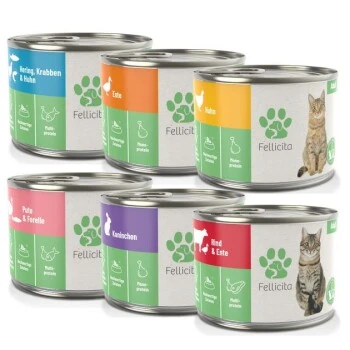 Fellicita Mixpaket Nr. 1 Große Vielfalt 6x 200g 1 Fellicita Mixpaket Nr. 1 Große Vielfalt 6x 200g