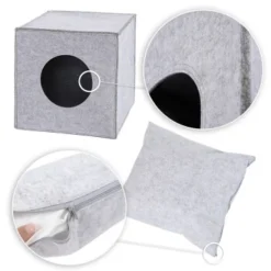 Lionto Katzenhöhle Aus Filz + Kissen - Regalhöhle Hellgrau -Katzen Hundebedarf Geschäft 6e0643927846824ceee275749bce7b9d4904b95b 1657087 de DE dfa15b7ed9535d6d02496ce8bc5da43f80e81d13GWlv0l
