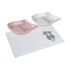 AniOne Napf-Set Happy Kitty Inkl Unterlage