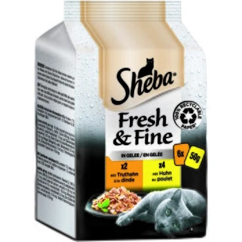Sheba Multipack Fresh & Fine 36 X 50g In Gelee Huhn 1 Sheba Multipack Fresh & Fine 36 X 50g In Gelee Huhn