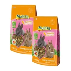 MultiFit Für Zwergkaninchen Mit Karotte 2x2,5kg