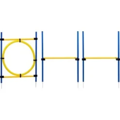 Dobar 3-teiliges Agility Sprung-Set,, Inkl. Tragetasche