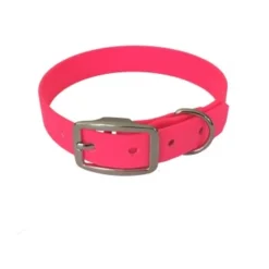 Bio-leine 52-62cm HU Biothane Halsband Leuchtendes Rosa 24 Cm, 33 Cm