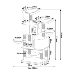 Lionto Kratzbaum, Höhe 145 Cm Hellgrau -Katzen Hundebedarf Geschäft b19a418f757eaebc35621dcad78b971e021fffb7 1657026 de DE b921e4acecfb042d73d1777669d628121ff07d69VSe2CY