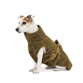 Lills Hundebademantel "Olive" 35 Cm 2 Lills Hundebademantel "Olive" 35 Cm – Bild 2