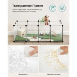 SONGMICS Freigehege Mit Bodenplatten Weiß 1,25 M, 63 Cm, 42 Cm 14 SONGMICS Freigehege Mit Bodenplatten Weiß 1,25 M, 63 Cm, 42 Cm -Katzen Hundebedarf Geschäft f8c4c92c0fc8b232d124840968c8ff2050b827db 1651633 de DE ed9334a705b1b00cc46278b88cad4092a90ccf64shxmxx