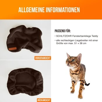 Schlitzohr Ersatzbezug Fensterbankliege 2 Schlitzohr Ersatzbezug Fensterbankliege – Bild 2